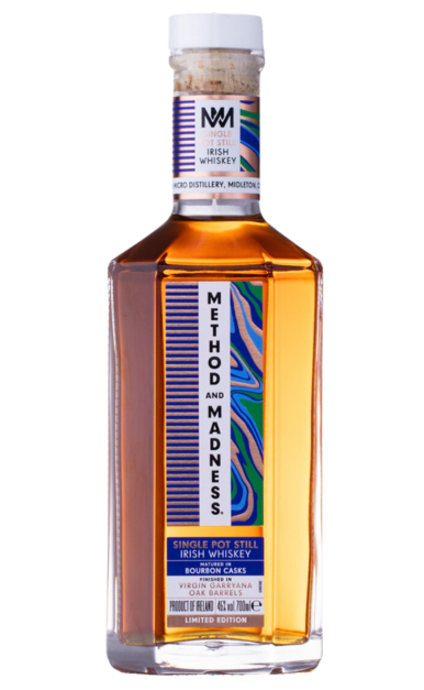 METHOD AND MADNESS WHISKEY SINGLE MALT POT STILL VIRGIN GARRYANA OAK BARRELS IRISH 700ML