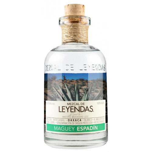 MEZCAL DE LEYENDAS ARTESANAL MAGUEY ESPADIN OAXACA 750ML