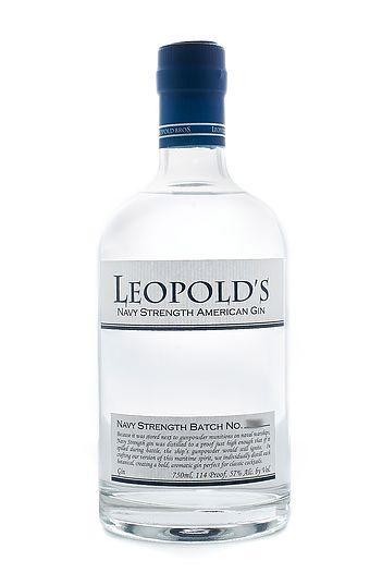 LEOPOLD'S GIN NAVY STRENGTH AMERICAN 750ML