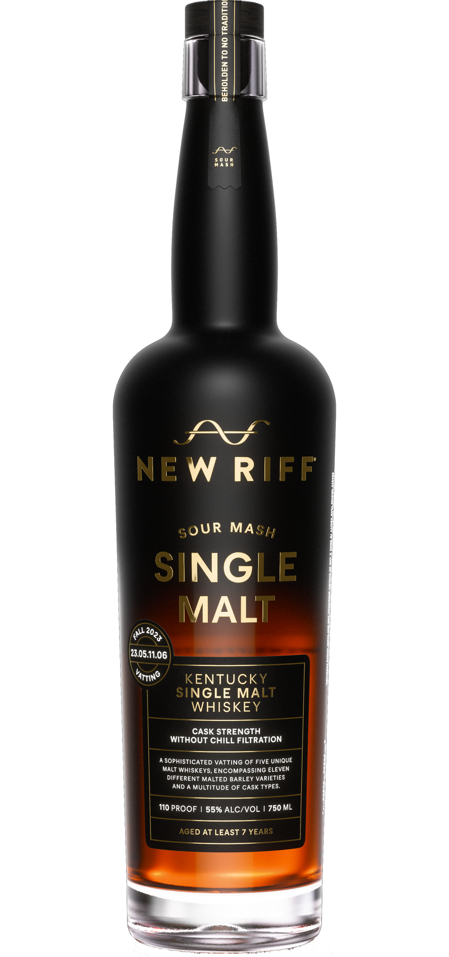 NEW RIFF WHISKEY SINGLE MALT SOUR MASH BARREL PROOF KENTUCKY 750ML LIQ