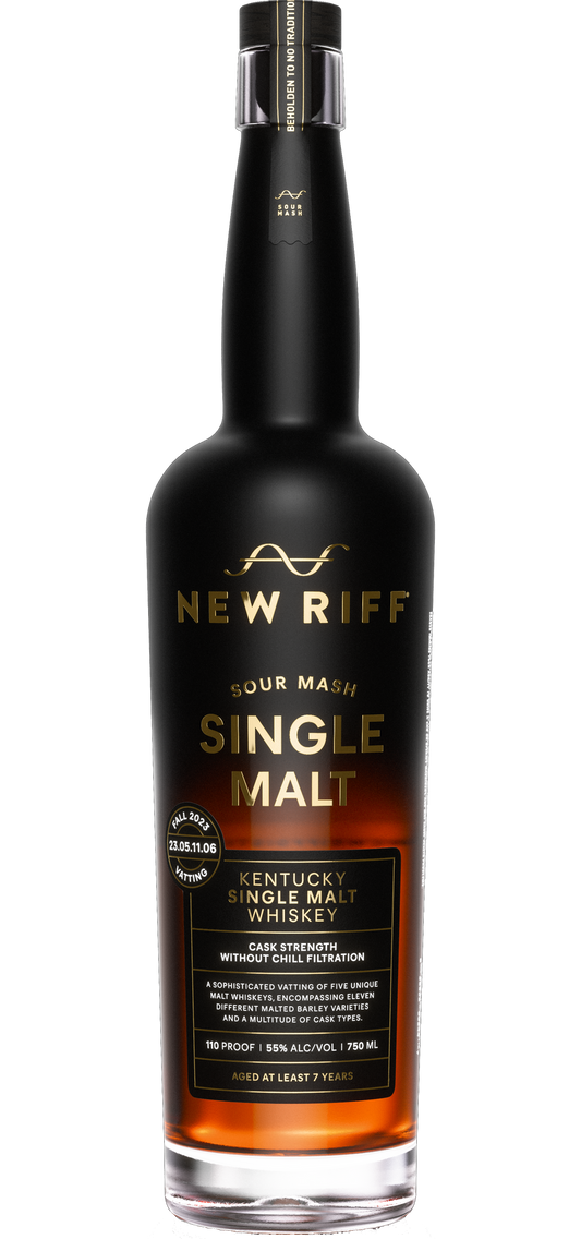 NEW RIFF WHISKEY SINGLE MALT SOUR MASH BARREL PROOF KENTUCKY 750ML LIQ