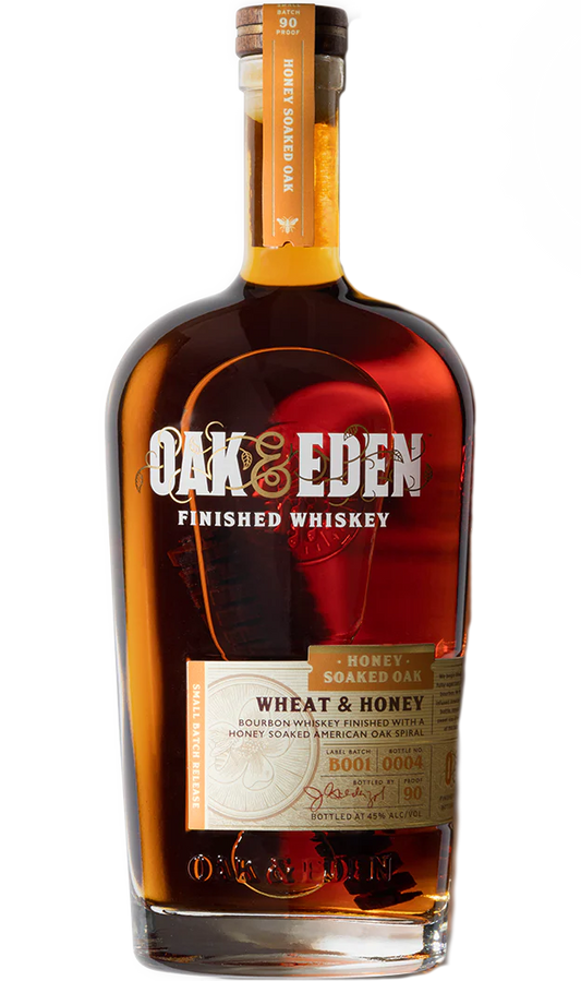 OAK & EDEN BOURBON SMALL BATCH RESERVE WHEAT & HONEY SOAKED OAK TEXAS 750ML