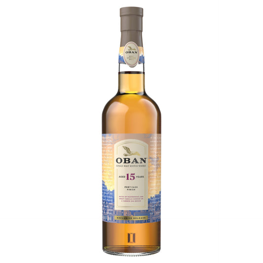 OBAN SCOTCH SINGLE MALT PORT CASK FINISH HIGHLAND 15YR 750ML LIQ