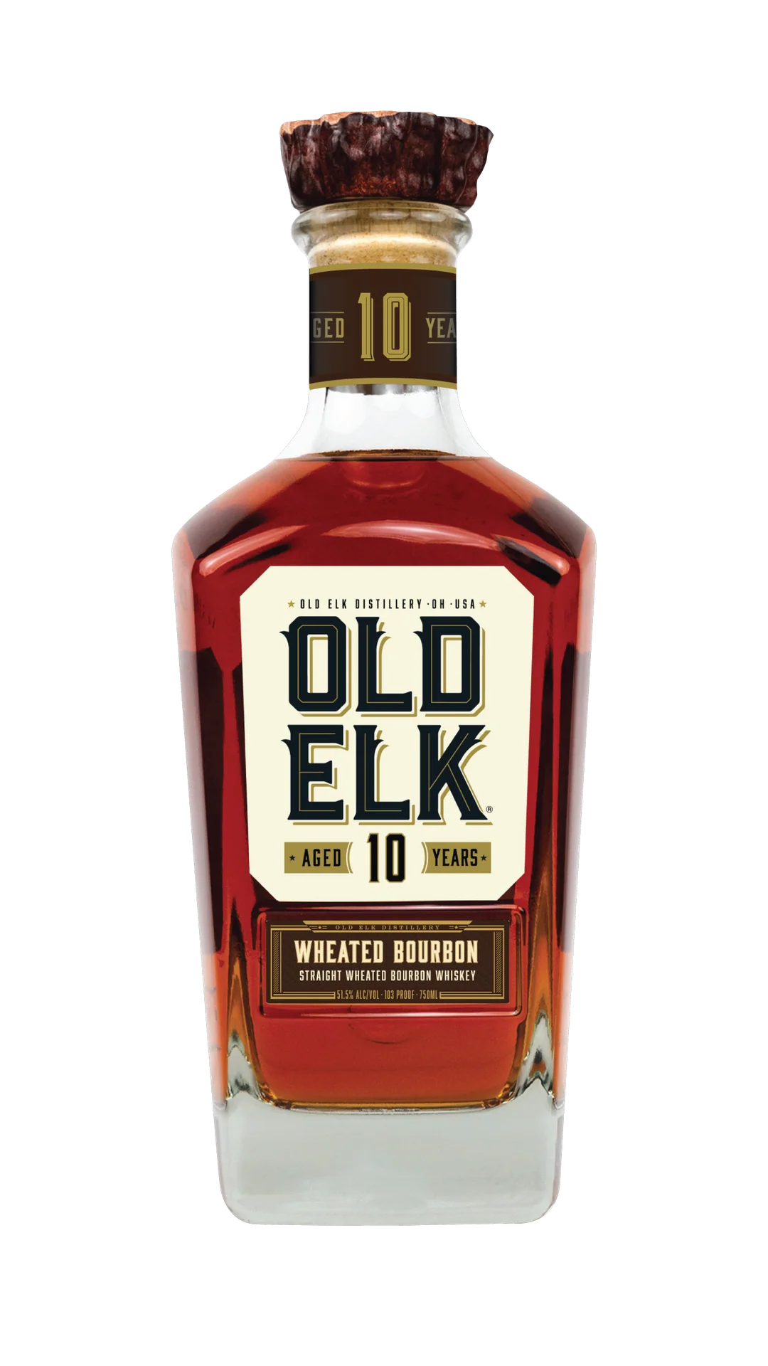 OLD ELK BOURBON WHEATED INDIANA 10YR 750ML