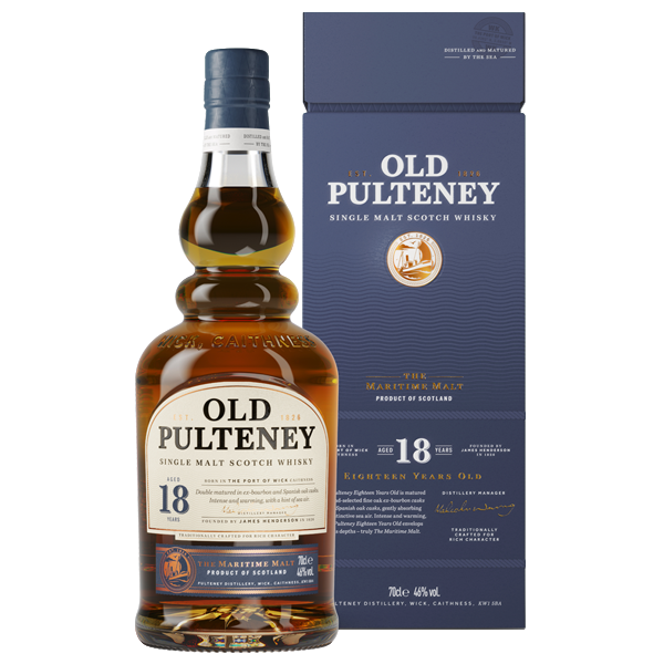 OLD PULTENEY SCOTCH SINGLE MALT THE MARITIME MALT 18YR 750ML