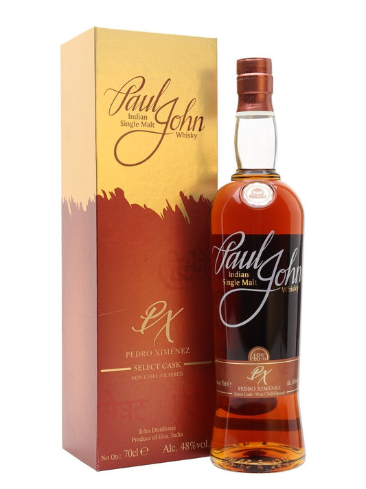 PAUL JOHN WHISKY SINGLE MALT PEDRO XIMENEZ CASK INDIA 750ML