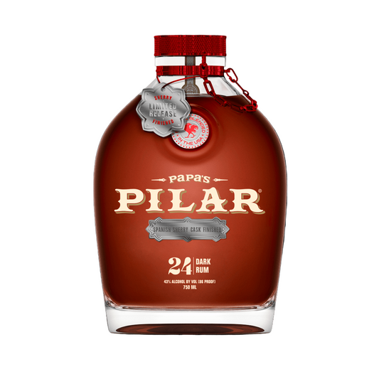 PAPAS PILAR RUM DARK FINISHED IN SPANISH SHERRY CASK 24YR 750ML Spirits