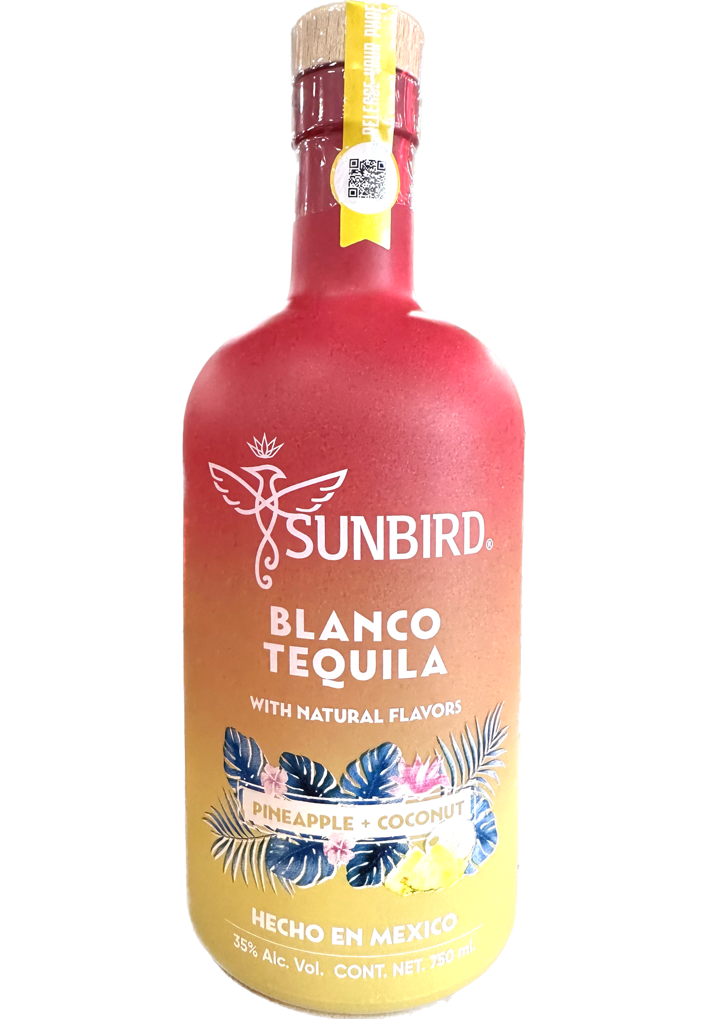 SUNBIRD TEQUILA BLANCO PINEAPPLE COCONUT FLAVOR 750ML