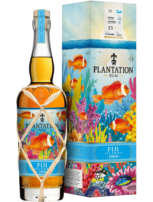 PLANTATION RUM DOUBLE AGED IN TROPICAL & CONTINENTAL FIJI 13YR 750ML LIQ