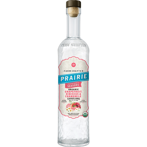 PRAIRIE VODKA SUSTAINABLE SEASONS ORGANIC GRAPEFRUIT HIBISCUS AND CHAMOMILE FLAVOR MINNESOTA 750ML - Remedy Liquor