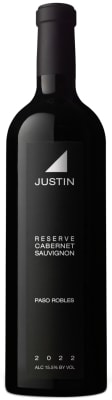 JUSTIN CABERNET SAUVIGNON RESERVE PASO ROBLES 2022 WINE