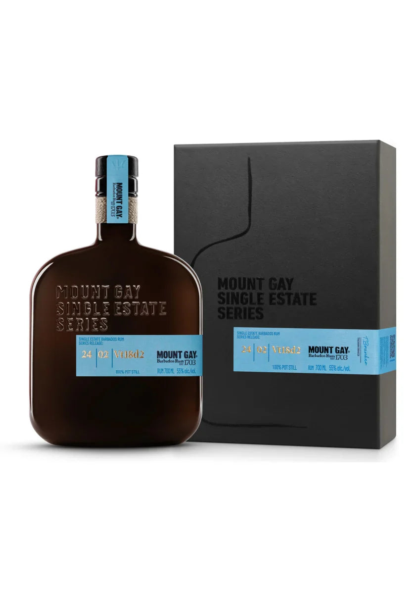 MOUNT GAY RUM SINGLE ESTATE SERIES 24/02/VT18D2 BARBADOS 700ML LIQ