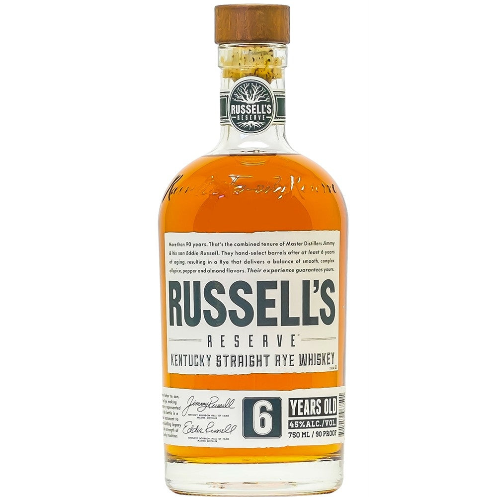 RUSSELLS WHISKEY RYE RESERVE KENTUCKY 90PF 6YR 750ML