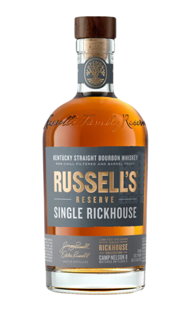 RUSSELLS RESERVE BOURBON SINGLE RICKHOUSE CAMP NELSON B BARREL PROOF KENTUCKY 750ML