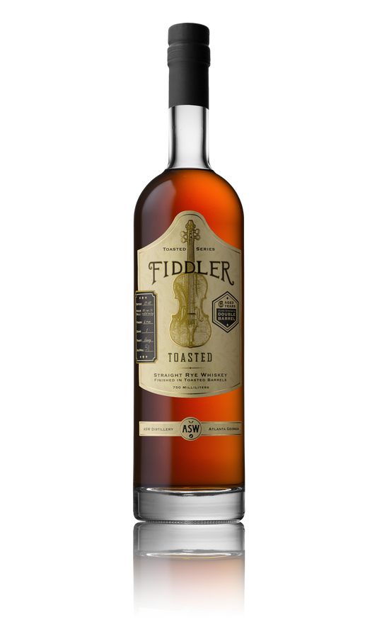 FIDDLER WHISKEY RYE DOUBLE BARREL TOASTED CASK STRENGTH GEORGIA 750ML LIQ