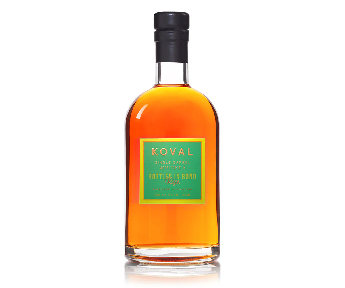 KOVAL WHISKEY RYE SINGLE BARREL BOTTLED IN BOND CHICAGO 750ML