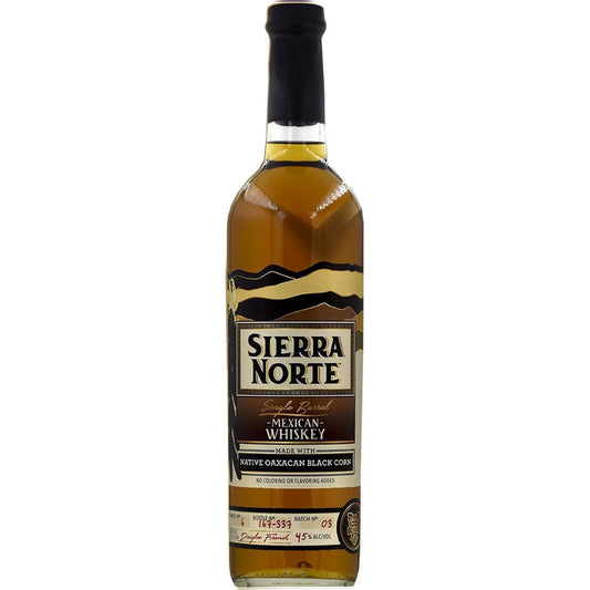 SIERRA NORTE WHISKEY SINGLE BARREL BLACK CORN MEXICO 90PF 750ML