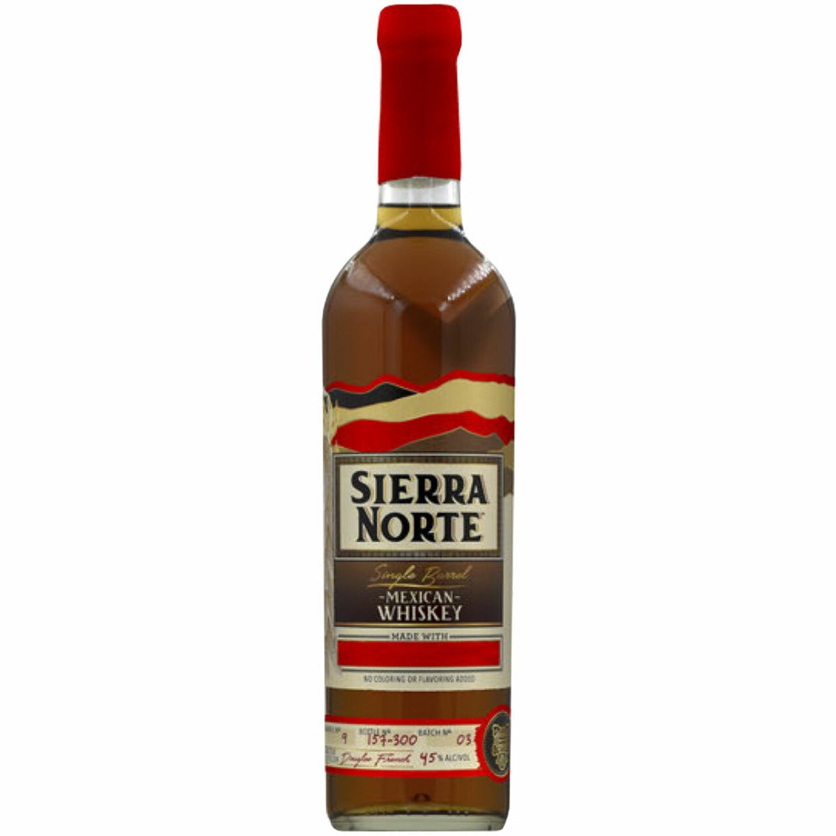 SIERRA NORTE WHISKEY SINGLE BARREL RED CORN MEXICO 90PF 750ML