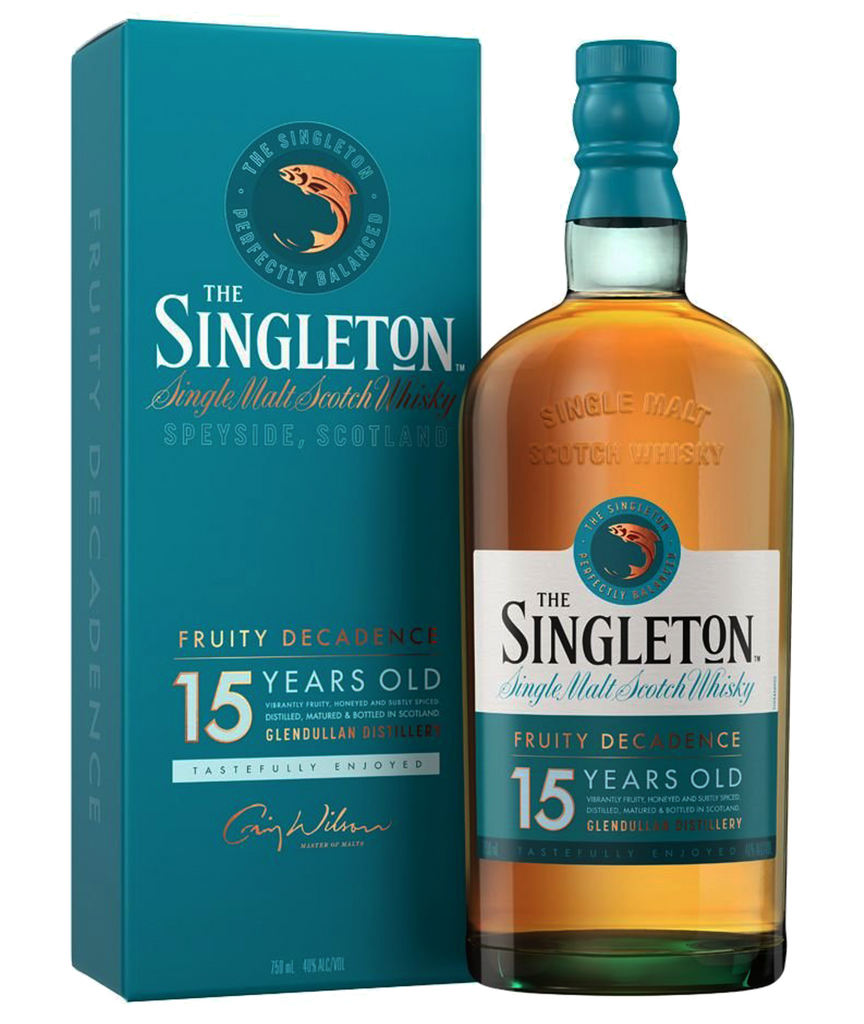 SINGLETON SCOTCH SINGLE MALT GLENDULLAN DISTILLERY 15YR 750ML