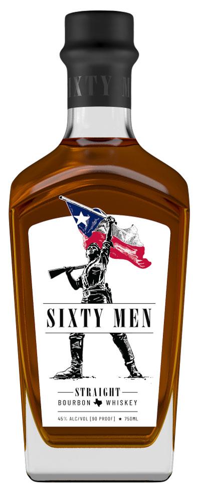 SIXTY MEN BOURBON TEXAS 750ML