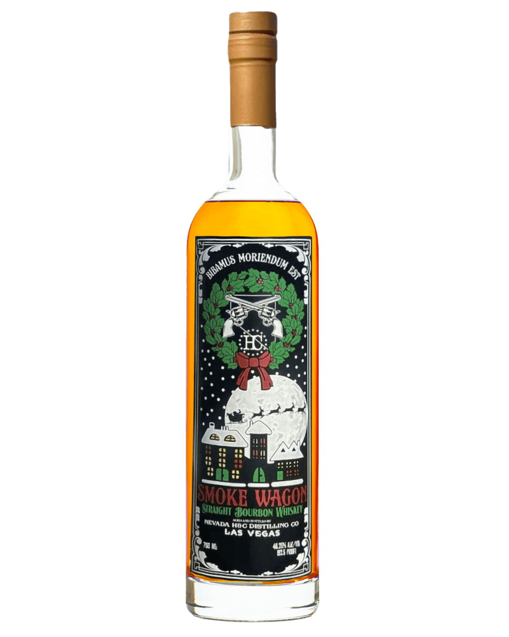 SMOKE WAGON BOURBON STRAIGHT CHRISTMAS EDITION NEVADA 750ML