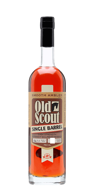 SMOOTH AMBLER OLD SCOUT WHISKEY RYE SINGLE BARREL CASK STRENGTH 4YR WEST VIRGINIA 750ML