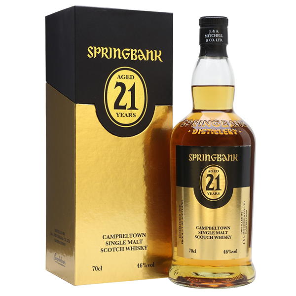 SPRINGBANK SCOTCH SINGLE MALT CAMPBELTOWN 21YR 700ML Spirits