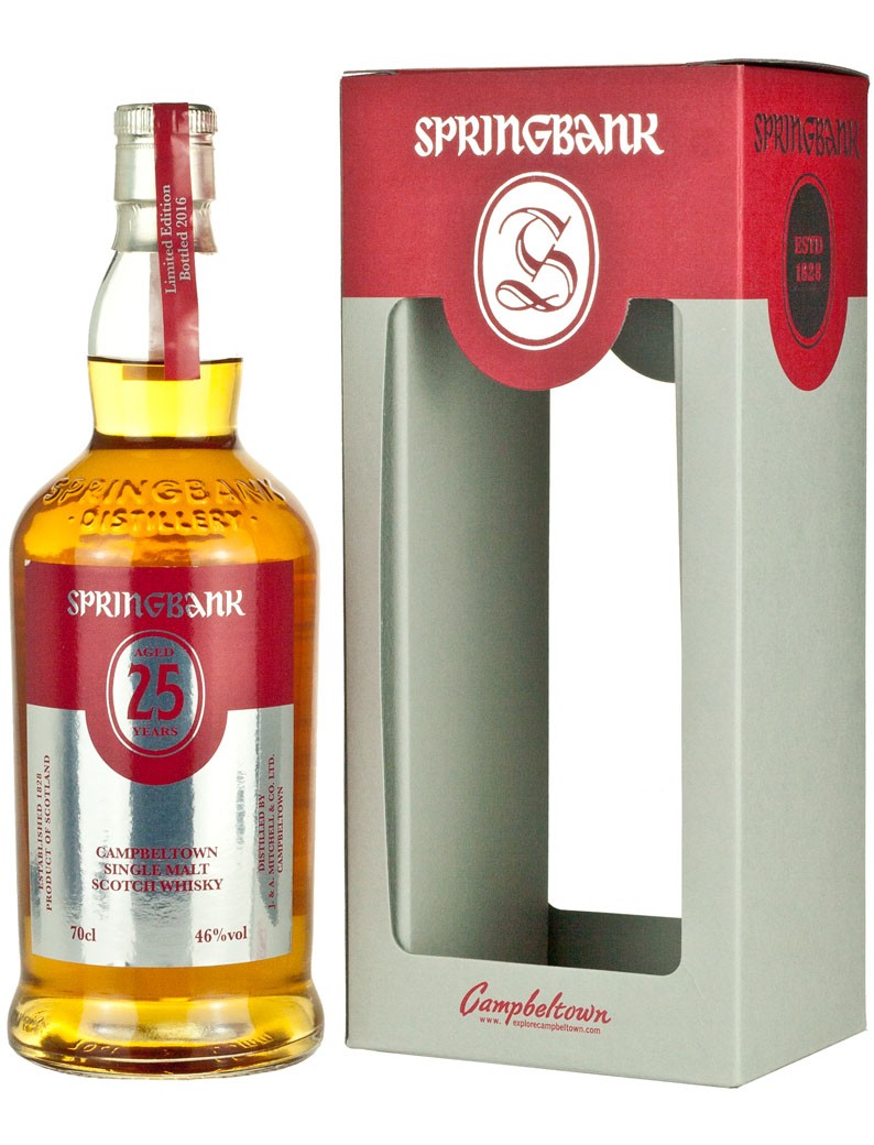 SPRINGBANK SCOTCH SINGLE MALT CAMPBELTOWN 25YR 700ML