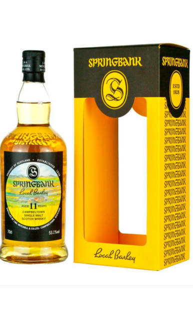 SPRINGBANK SCOTCH SINGLE MALT LOCAL BARLEY CAMPBELTOWN 11YR 700ML