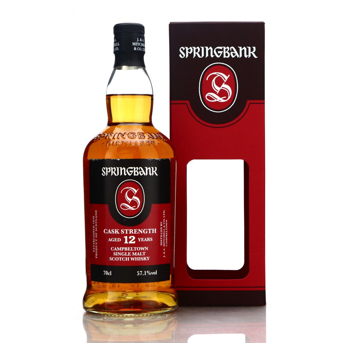 SPRINGBANK SCOTCH SINGLE MALT CASK STRENGTH 12YR 700ML Spirits
