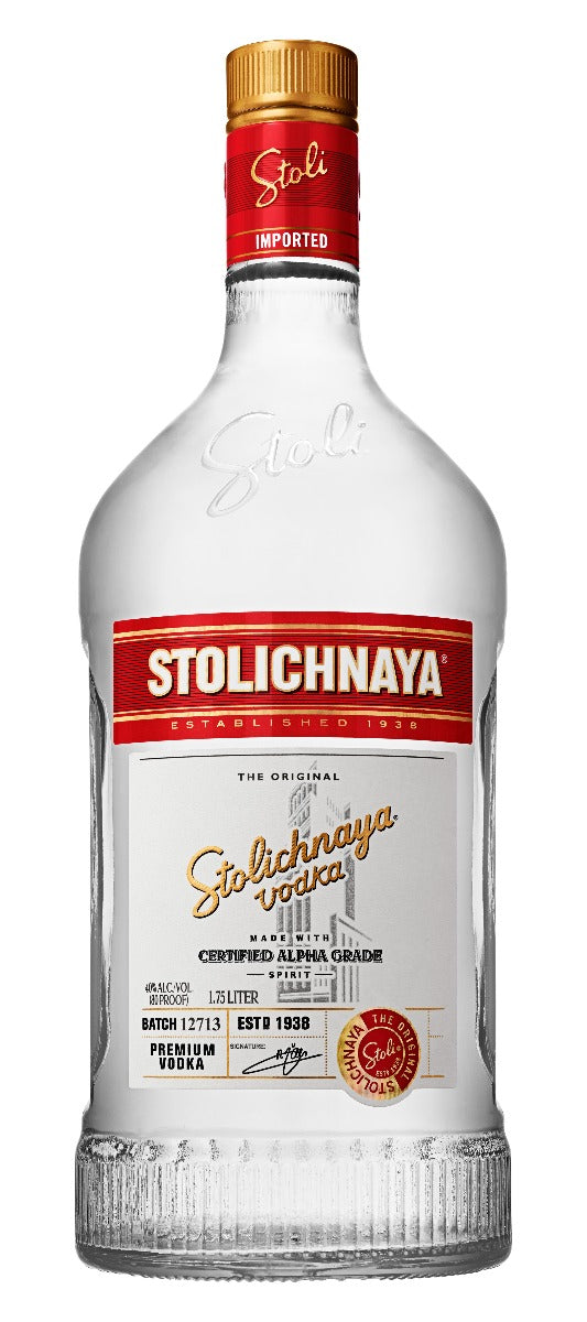 STOLICHNAYA VODKA PREMIUM 1.75LI