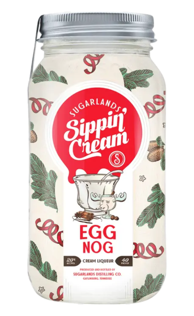 SUGARLANDS CREAM LIQUEUR SIPPIN CREAM EGG NOG TENNESSEE 750ML