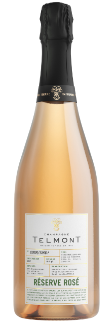 TELMONT CHAMPAGNE ROSE RESERVE FRANCE 750ML