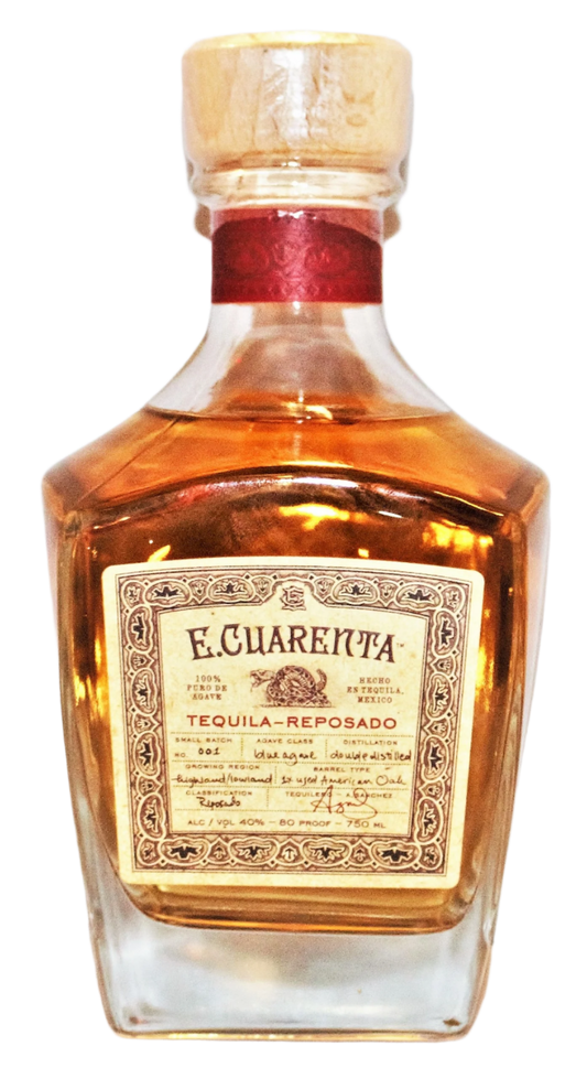 E CUARENTA TEQUILA REPOSADO 750ML Spirits