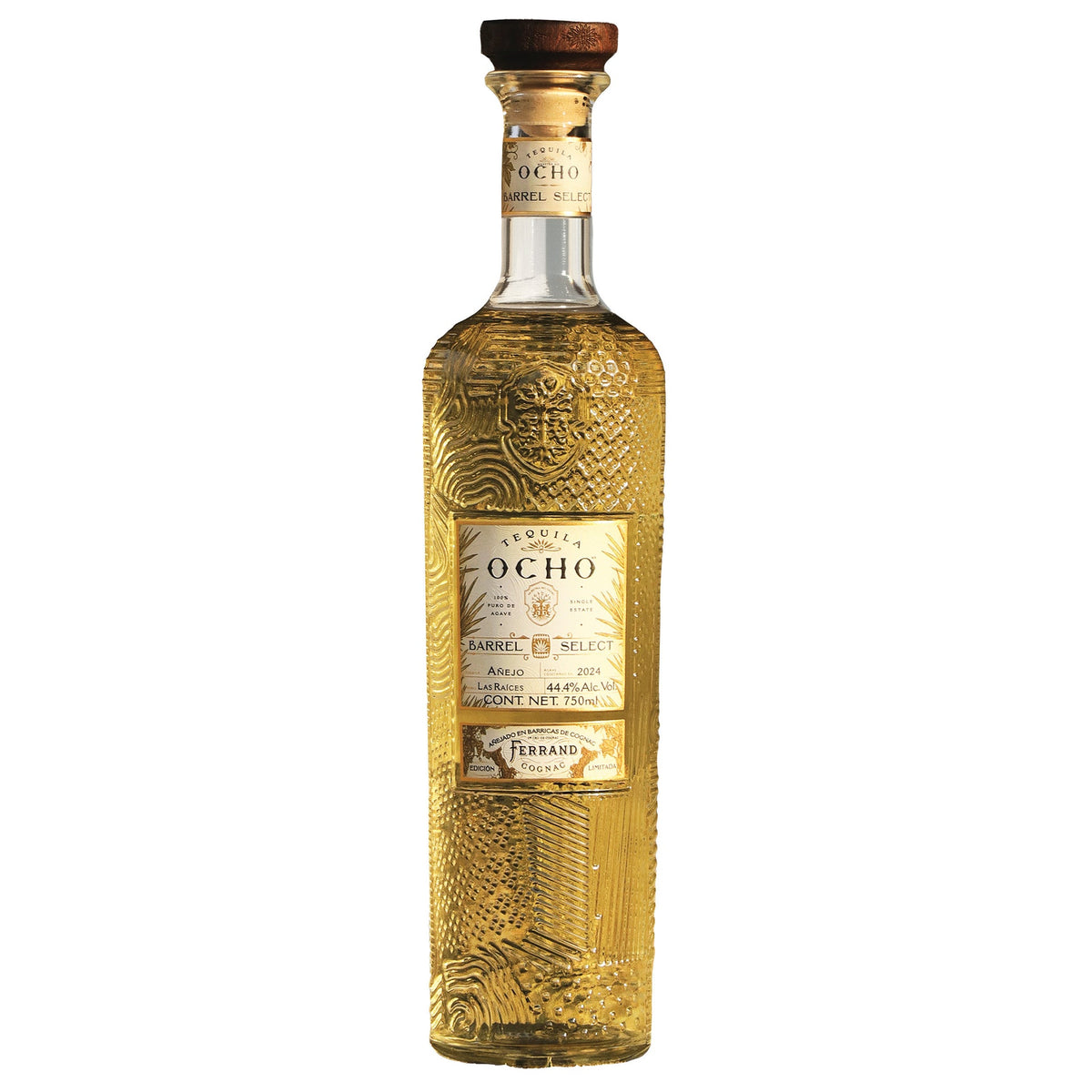 TEQUILA OCHO TEQUILA ANEJO LIMITED BARREL SELECT AGED IN FERRAND COGNAC CASKS 750ML
