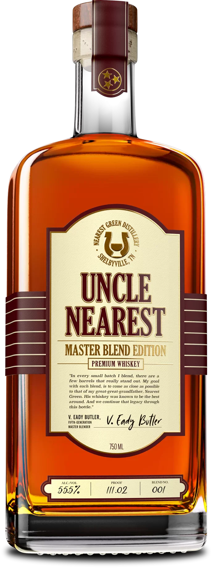 UNCLE NEAREST WHISKEY MASTER BLEND EDITION TENNESSEE 750ML LIQ