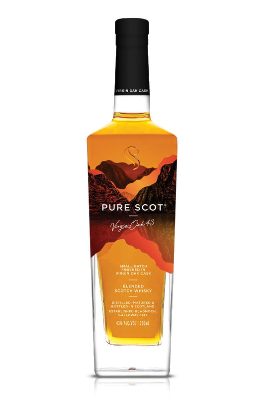 PURE SCOT SCOTCH BLENDED VIRGIN OAK 43 SMALL BATCH 750ML - Remedy Liquor