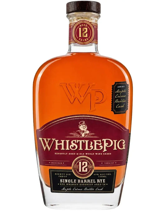 WHISTLEPIG WHISKEY RYE SINGLE BARREL MAPLE CREME BRULEE CASK 12YR 750ML LIQ