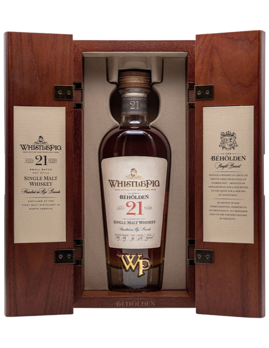 WHISTLEPIG WHISKEY THE BEHOLDEN SINGLE MALT 21YR 92PF 750ML - Remedy Liquor