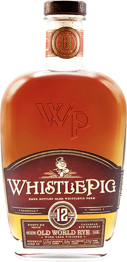 WHISTLEPIG WHISKEY RYE OLD WORLD FRENCH SAUTERNES/ MADEIRE/ PORT 12YR FARM 86PF 750ML Spirits