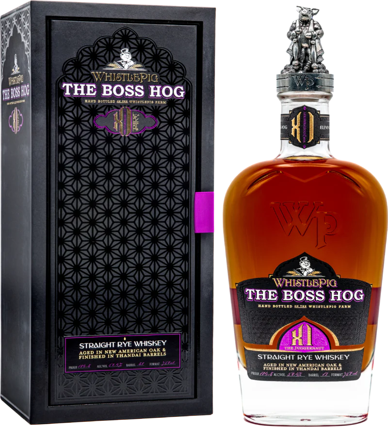 WHISTLEPIG THE BOSS HOG WHISKEY STRAIGHT RYE THE JUGGERNAUT XI LIMITED EDITION VERMONT 750ML