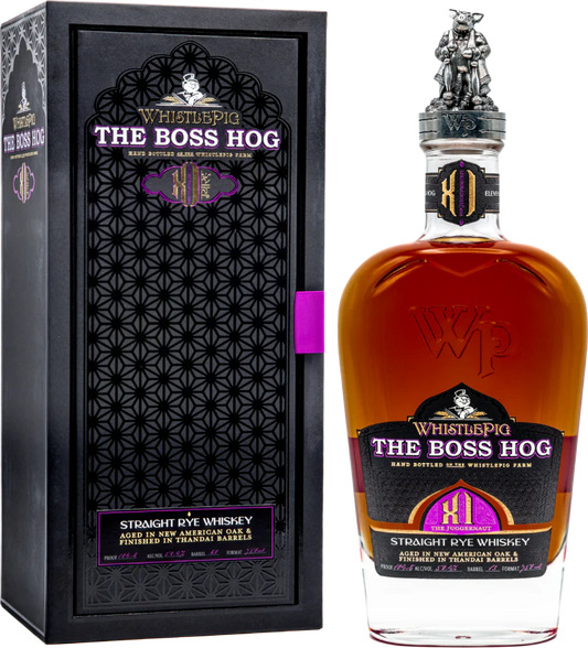 WHISTLEPIG THE BOSS HOG WHISKEY STRAIGHT RYE THE JUGGERNAUT XI LIMITED EDITION VERMONT 750ML