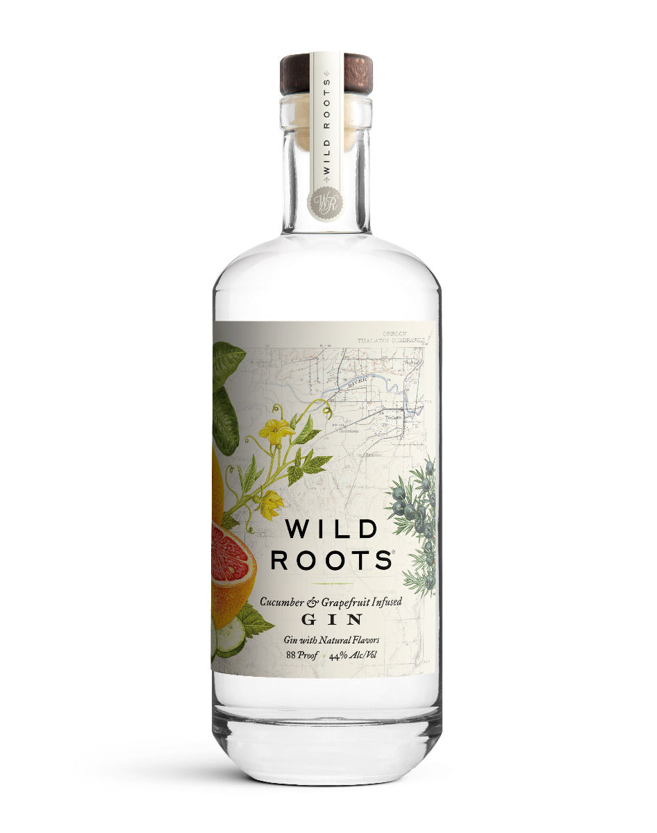 WILD ROOTS GIN CUCUMBER & GRAPEFRUIT OREGON 750ML