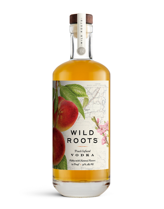 WILD ROOTS VODKA PEACH INFUSED OREGON 750ML