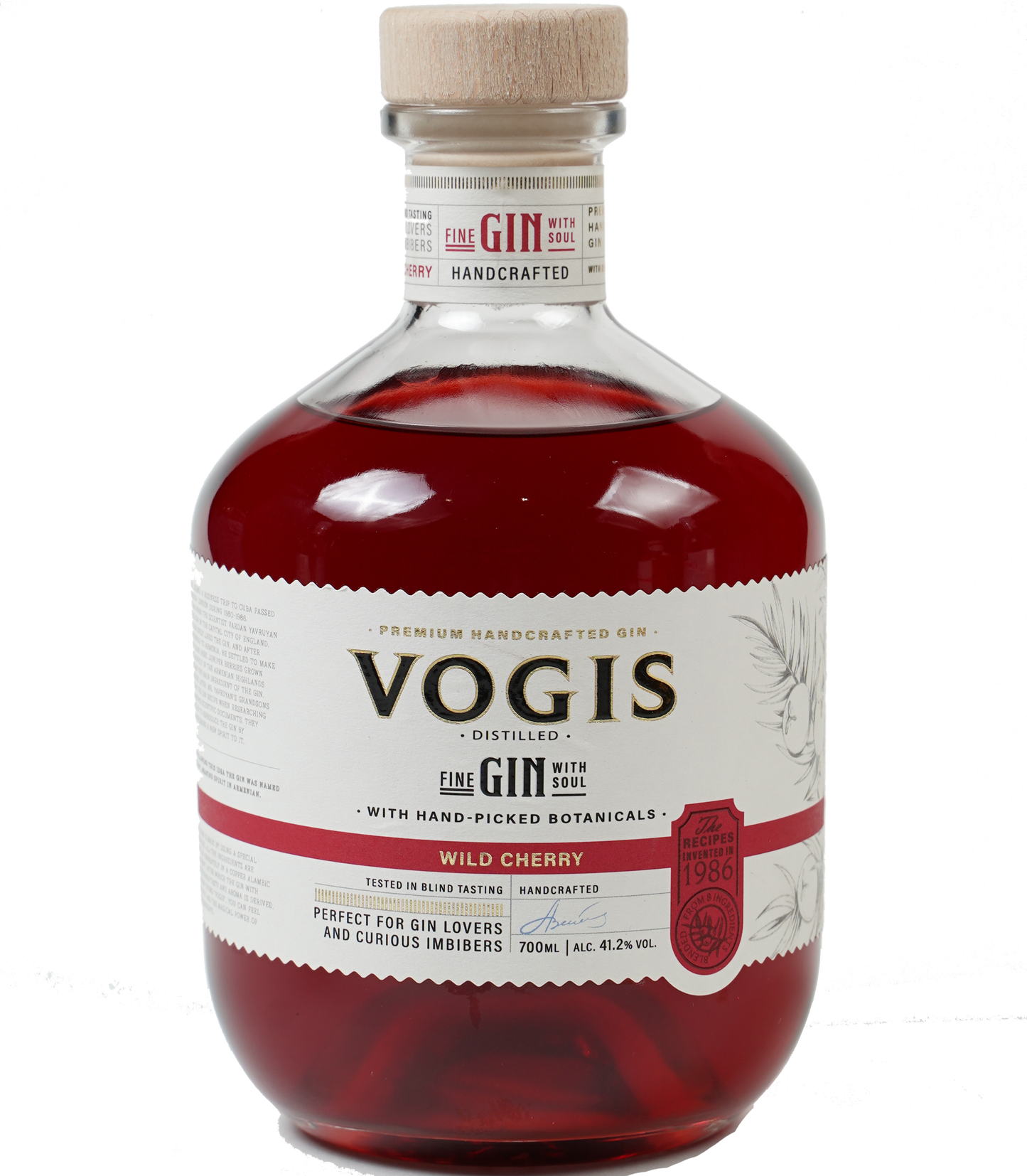 VOGIS GIN DRY WITH SOUL WILD CHERRY ARMENIA 700ML