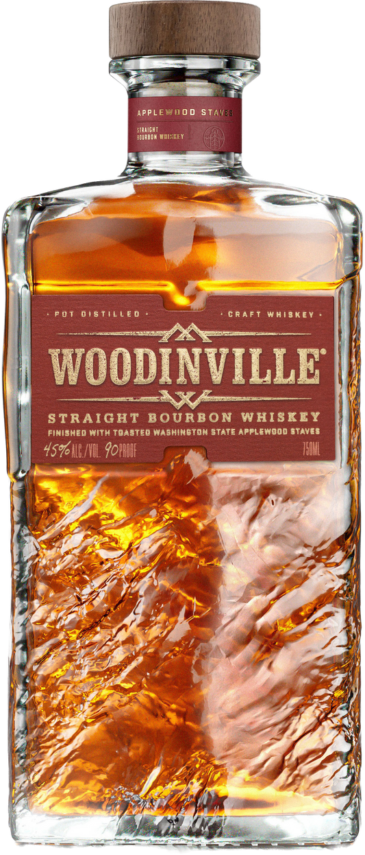 WOODINVILLE BOURBON WHISKEY STRAIGHT FINISHED IN APPLEWOOD STAVES 750ML LIQ