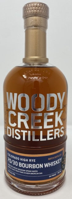 WILLIAM H MACY WOODY CREEK BOURBON 70/30 HIGH RYE COLORADO 5YR 750ML