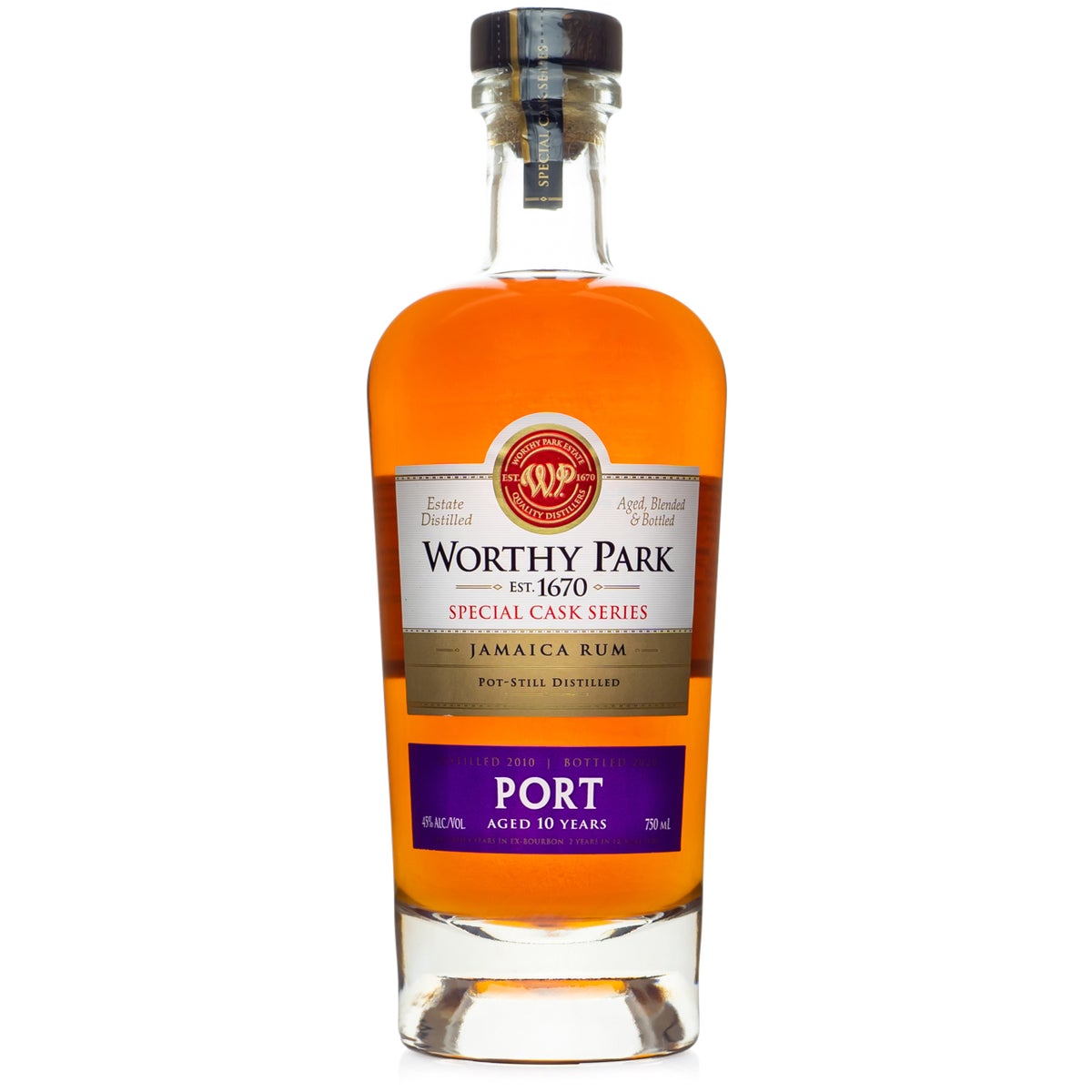 WORTHY PARK RUM PORT SPECIAL CASK SERIES JAMAICA 10YR 750ML