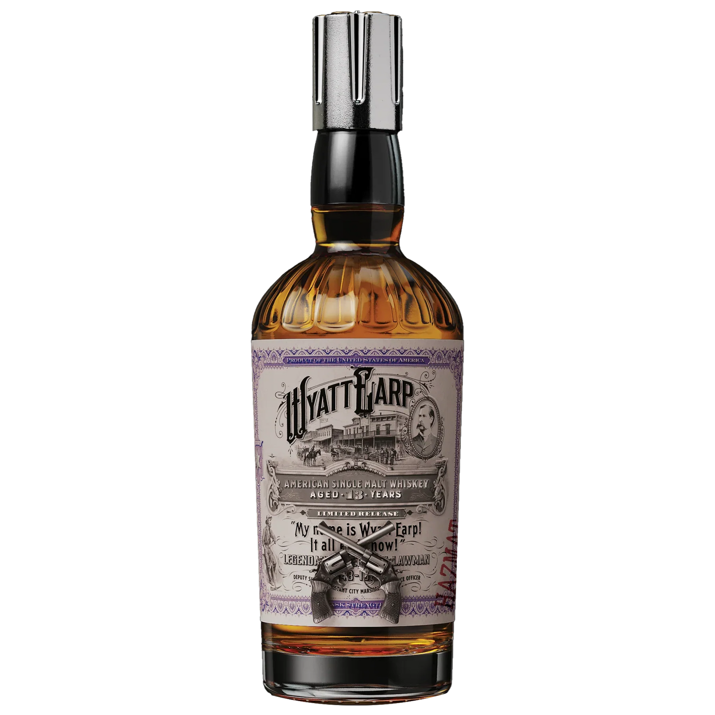 WYATT EARP WHISKEY SINGLE MALT CASK STRENGTH LIMITED EDITION GEORGIA 13YR 750ML LIQ