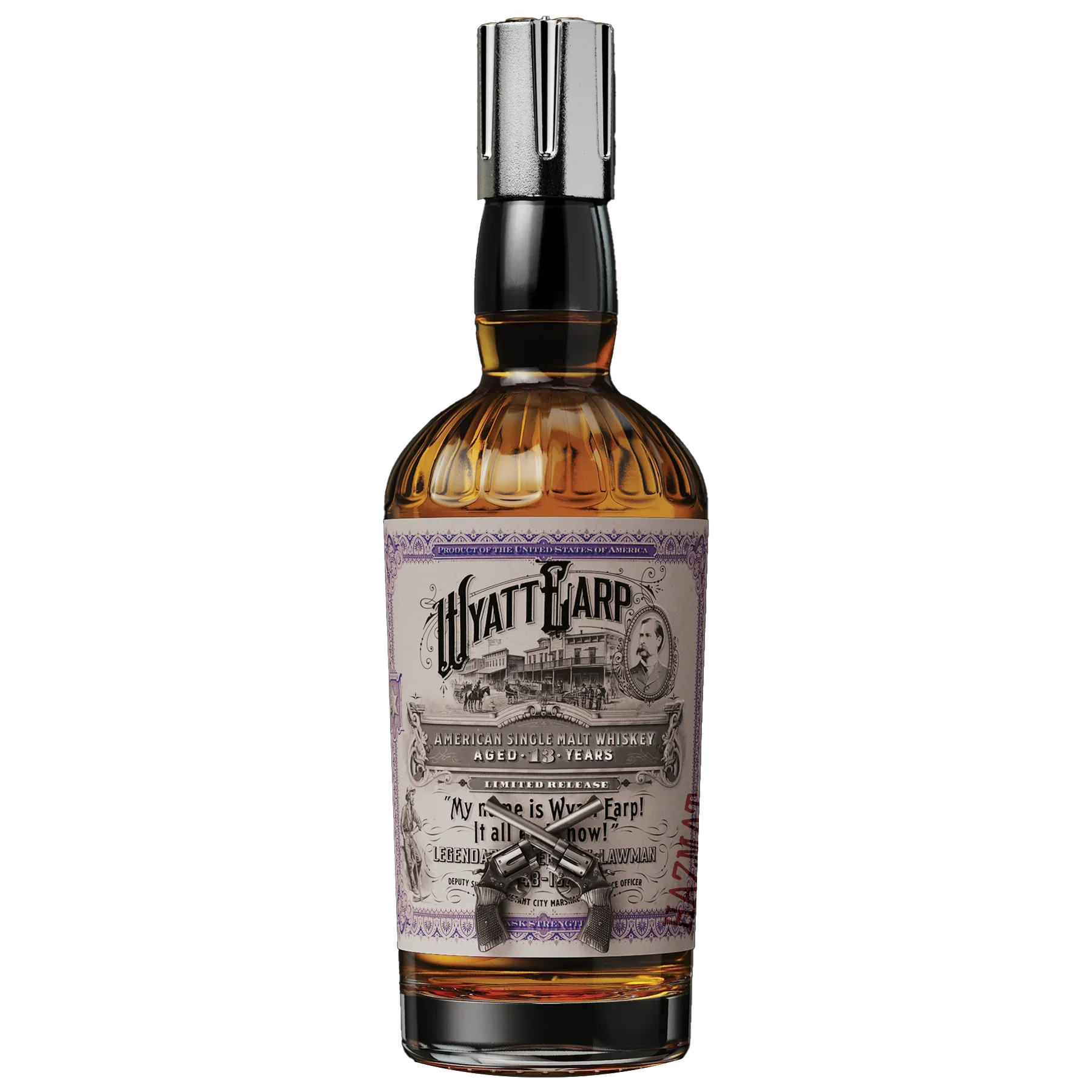 WYATT EARP WHISKEY SINGLE MALT CASK STRENGTH LIMITED EDITION GEORGIA 13YR 750ML LIQ